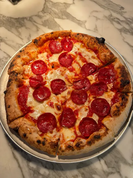 Pepperoni hot honey pizza